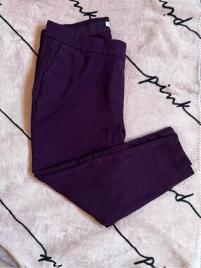 Calvin Klein Women's Plum Stretch Slim Pants